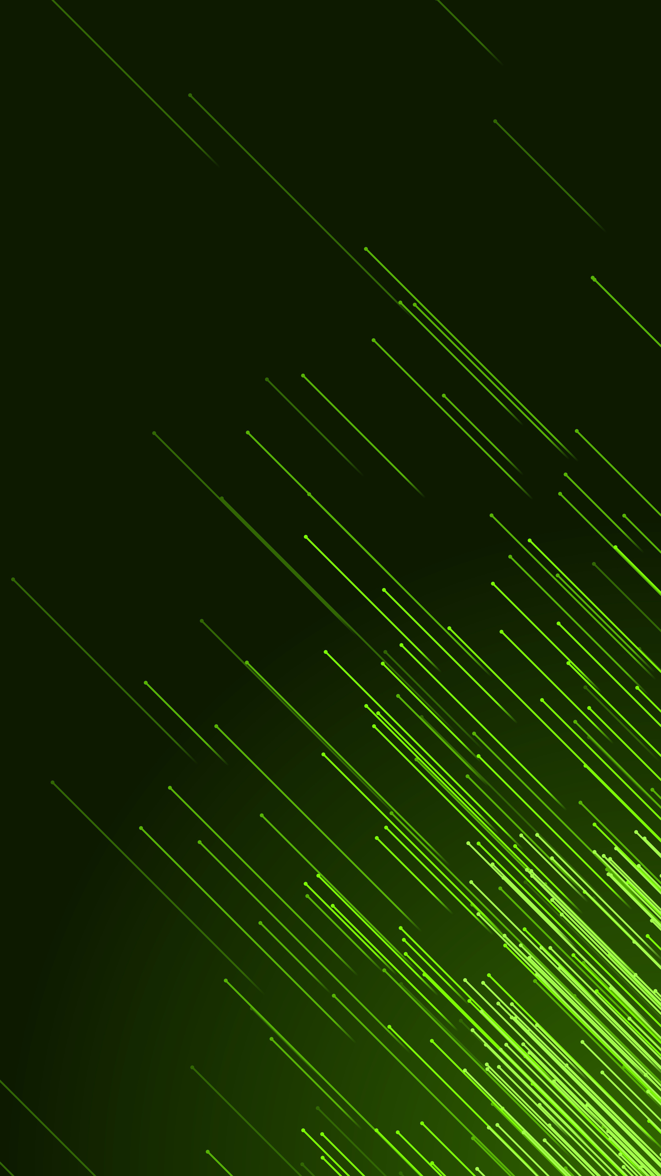 Green Light Streaks Background